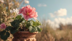 ゼラニウムの花